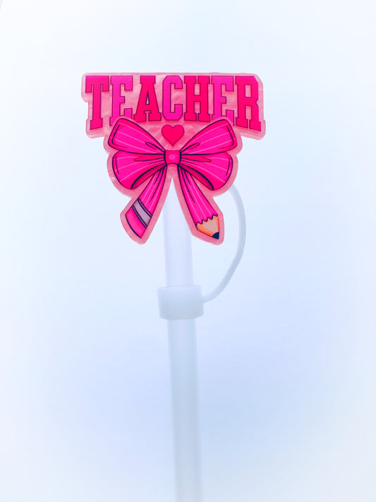Teacher Straw Topper