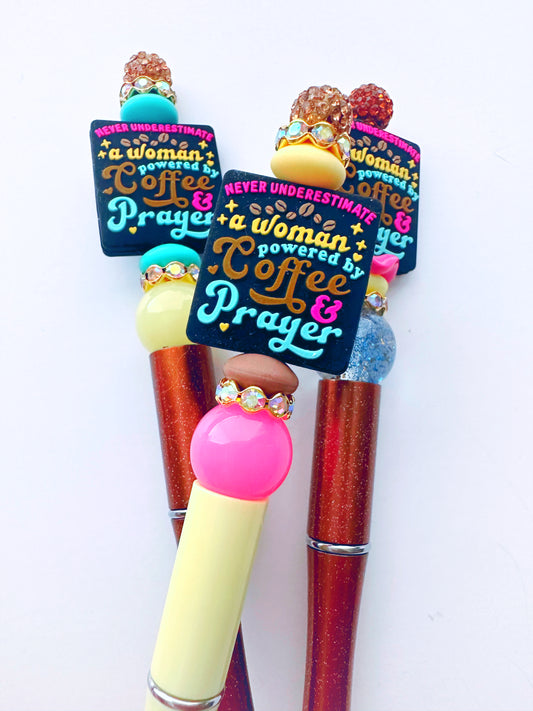 Powered By Coffee And Prayer Pen