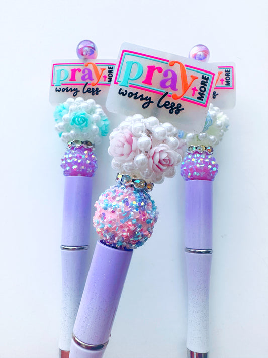 Pray More Worry Less Pen (Double Sided)