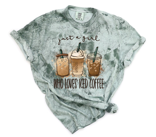 Just A Girl Who Loves Iced Coffee Tee